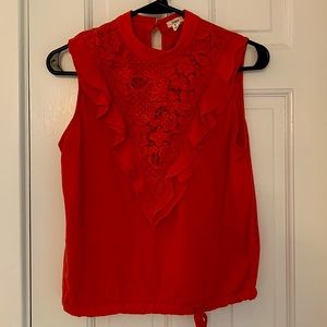 Anthropologie Tiny Emma Lace Ruffle Tank - XS